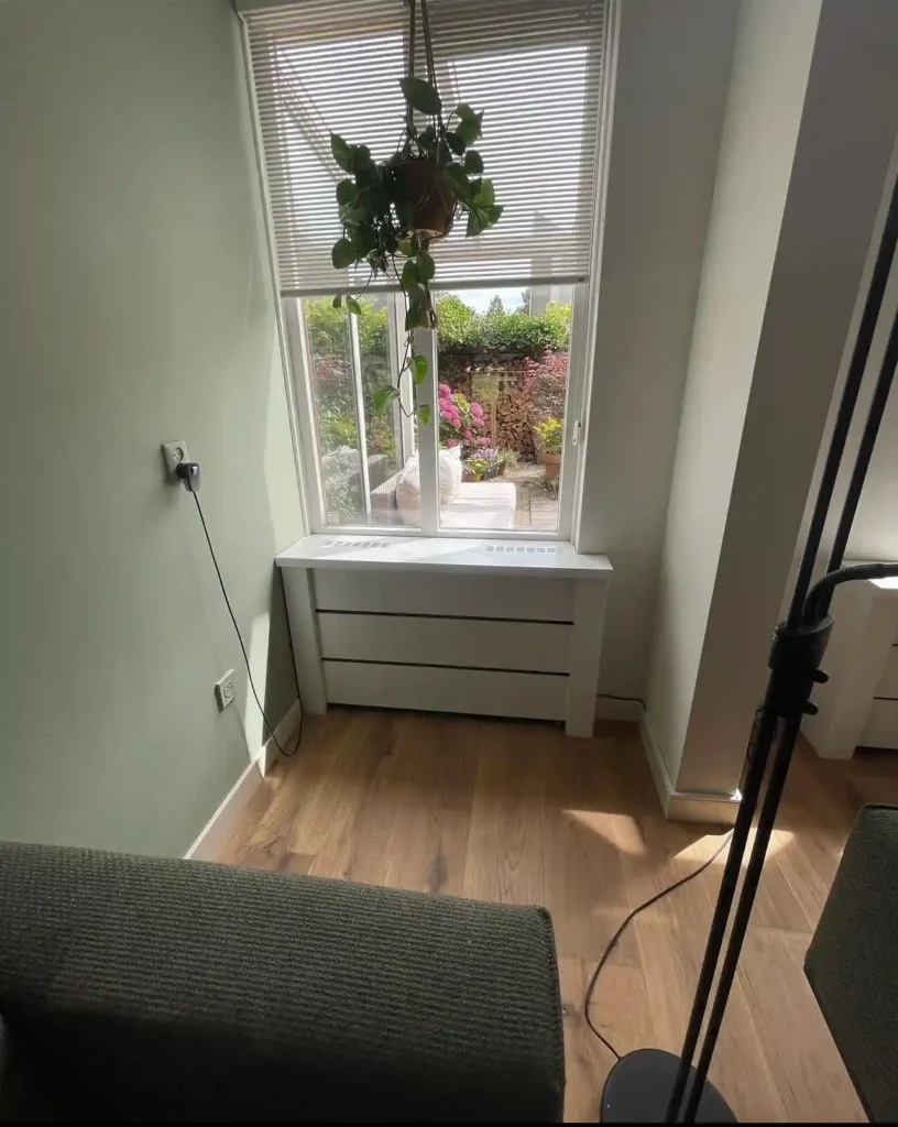 Radiator ombouw hout